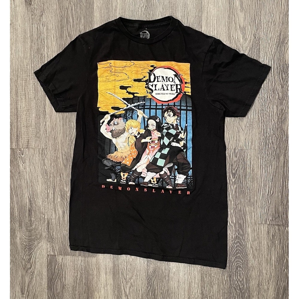 Demon Slayer T-Shirt Size Small Black Kimetsu No Yaiba Adult Unisex Anime - Picture 2 of 6